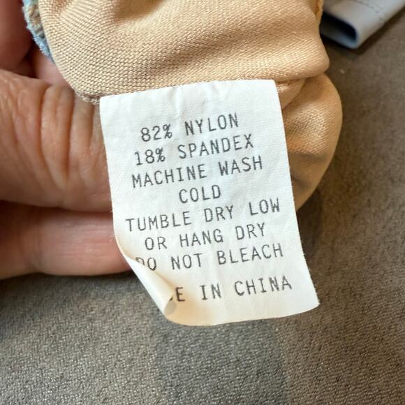 Kortni Jeane Light Blue Racerback Swim Bikini Top 2XL XXL 2X - Picture 7 of 7